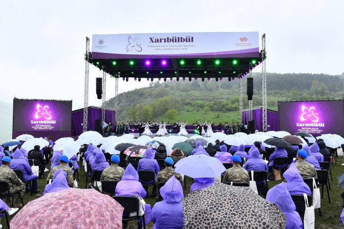 Heydar Aliyev Foundation - Inauguration of the 5th “Kharybulbul” International Folk Festival takes place in Shusha